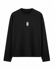 Waffle Knit Tee- Black